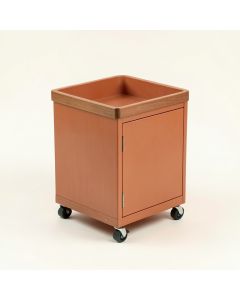 Stone Dale Empty Rolling Workshop Cart - Terracotta (synthetic illustration; no displayed measurements)