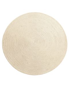 Ash Bend Round Area Rug - Ivory