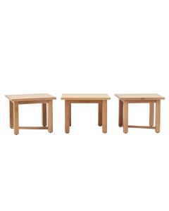 Quito Wood 3 Piece Coffee Table Set