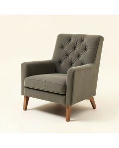 31.8 '' Wide Tufted Polyester Wingback Chair (synthetic illustration; no displayed measurements)