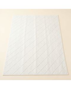 Spruce Crest Rectangular Area Rug - White (synthetic illustration; no displayed measurements)