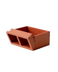 Olive Bend Low Toy Storage Unit - Terracotta (synthetic illustration; no displayed measurements)