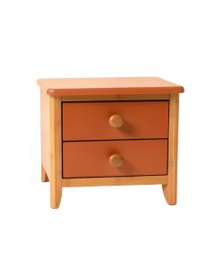 Bay Edge Nightstand - Terracotta (synthetic illustration; no displayed measurements)