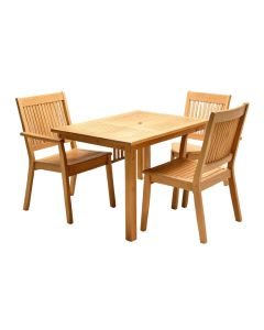 Bucksport 3 Piece Teak Bistro Set