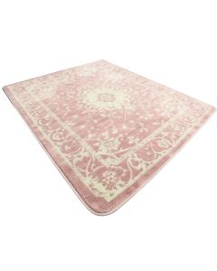 Ines Power Loom/Shag Pink/Ivory Rug (synthetic illustration; no displayed measurements)