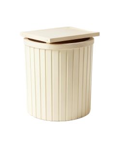 Vale Crest Closed Garden Compost Bin - Cream