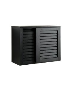 Pine Crossing Wall-Mounted Entry Cabinet - Black (synthetic illustration; no displayed measurements)