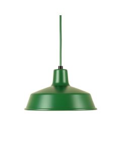 River Crest Pendant Light Suspended From One Plain Cable - Green (synthetic illustration; no displayed measurements)