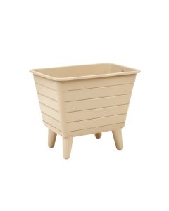 Vale Arc Empty Raised Planter - Beige (synthetic illustration; no displayed measurements)
