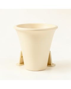 Olive Bridge Empty Railing Planter With Integral Brackets - Cream (synthetic illustration; no displayed measurements)