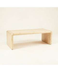 Cedar Bridge Indoor Bench - Ivory (synthetic illustration; no displayed measurements)