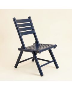Spruce Crest Folding Outdoor Chair - Navy (synthetic illustration; no displayed measurements)