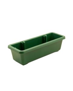 Field Bend Empty Railing Planter With Integral Brackets - Green (synthetic illustration; no displayed measurements)