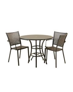 Sheree Cast Aluminum 3 Piece Bistro Set