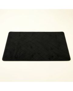 Dawn Crest Bath Mat - Black (synthetic illustration; no displayed measurements)