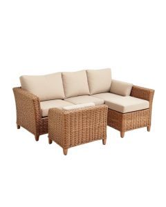 Samira 4 Piece Rattan Sofa Seating Group With Cushions