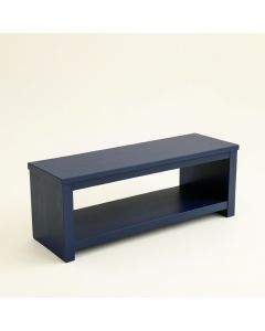 Harbor Arc Narrow Outdoor Storage Bench (synthetic illustration; no displayed measurements)