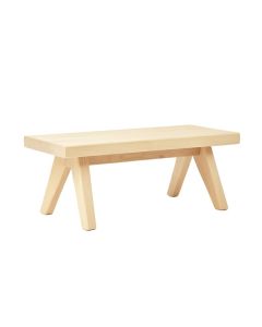 Stone Bend Indoor Bench - Ivory (synthetic illustration; no displayed measurements)
