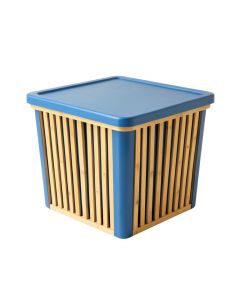 Heath Bridge Laundry Hamper - Blue