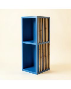 Olive Bridge Narrow Cubby Tower - Blue (synthetic illustration; no displayed measurements)