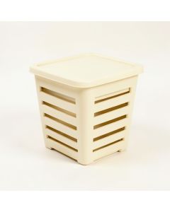 Rowan Canyon Closed Garden Compost Bin - Ivory (synthetic illustration; no displayed measurements)