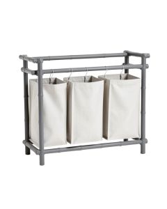 Dune Dell Laundry Sorting Station With Plain Removable Bags - Gray (synthetic illustration; no displayed measurements)