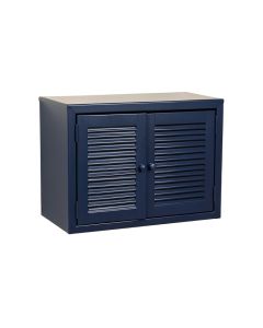 Olive Bend Wall-Mounted Entry Cabinet - Navy