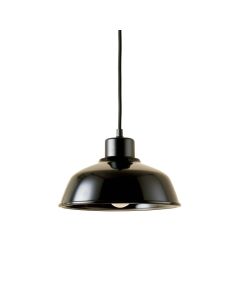 Pine Brook Pendant Light Suspended From One Plain Cable - Black (synthetic illustration; no displayed measurements)
