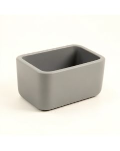 Vale Crest Empty Railing Planter With Integral Brackets - Gray (synthetic illustration; no displayed measurements)