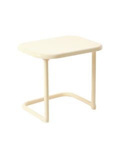 Slate Canyon Compact Balcony Table - Ivory (synthetic illustration; no displayed measurements)