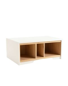 Cove Bridge Shoe Storage Bench - White