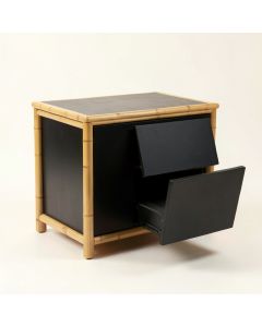 Alder Bridge Freestanding Pull-Out Hamper Cabinet - Black (synthetic illustration; no displayed measurements)