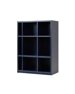 Flint Edge Freestanding Bookcase - Navy (synthetic illustration; no displayed measurements)
