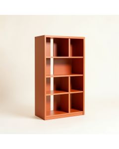 Ridge Crest Freestanding Bookcase - Terracotta (synthetic illustration; no displayed measurements)
