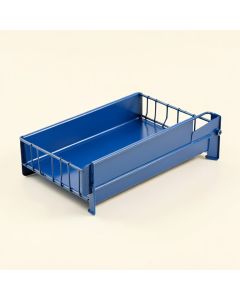 Ridge Field Empty Under-Desk Cable Tray - Blue (synthetic illustration; no displayed measurements)
