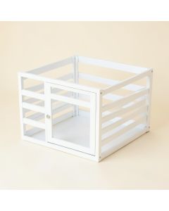 Cedar Bend Empty Furniture-Style Pet Crate - White (synthetic illustration; no displayed measurements)