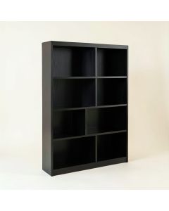 Birch Edge Freestanding Bookcase - Black (synthetic illustration; no displayed measurements)