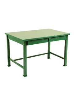 Olive Crossing Empty Workshop Workbench - Green