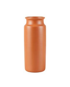 Moss Crest Empty Decorative Vase - Terracotta