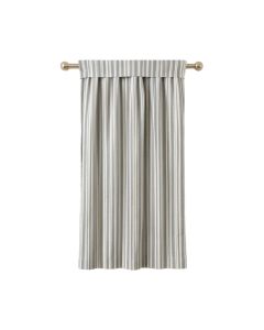Is-Haq Striped Semi-Sheer Rod Pocket Single Curtain Panel