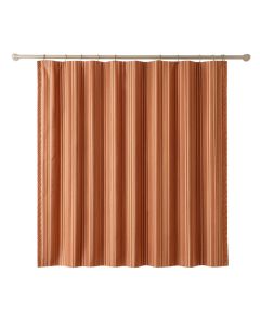 Ridge Dale Shower Curtain Hanging Flat From A Plain Rod - Terracotta (synthetic illustration; no displayed measurements)