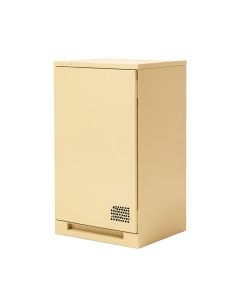 Enclosed Mobile Av Cabinet In Putty