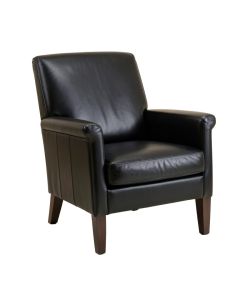 Chadley 36 '' Wide Top Grain Leather Club Chair (synthetic illustration; no displayed measurements)