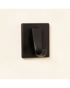 Slate Brook Wall-Mounted Robe Hook - Black (synthetic illustration; no displayed measurements)