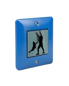 Michigan Climbers Shows Two People Rock Climbing Within A Michigan Silhouette 2-Gang Toggle Light Switch Wall Plate