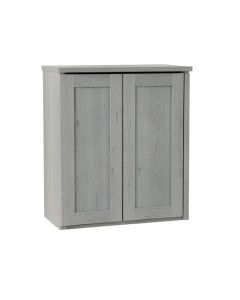 Willow Branch Wall-Mounted Laundry Cabinet - Gray (synthetic illustration; no displayed measurements)