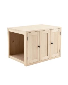 Stone Bluff Empty Furniture-Style Litter Enclosure - Beige (synthetic illustration; no displayed measurements)