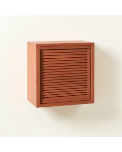 Rowan Bridge Wall-Mounted Entry Cabinet - Terracotta (synthetic illustration; no displayed measurements)