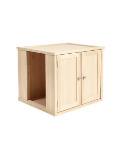 Vale Branch Empty Furniture-Style Litter Enclosure - Beige (synthetic illustration; no displayed measurements)