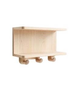 Meadow Bluff Wall-Mounted Entryway Organizer Shelf - Beige (synthetic illustration; no displayed measurements)